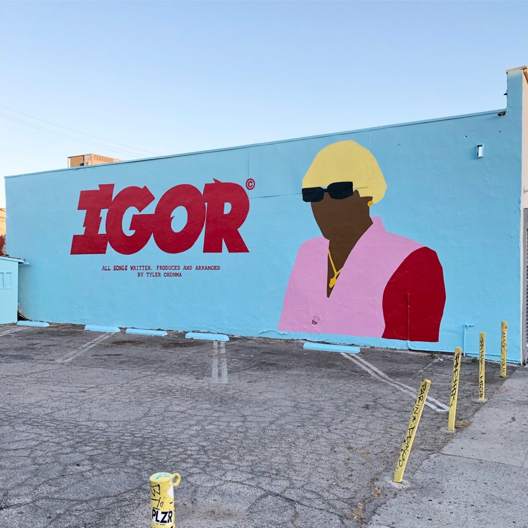 IGOR wall painting for Tyler, The Creator